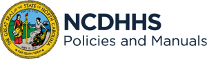 NCDHHS policies and manuals logo